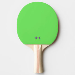 Ljusgrön pingisracket