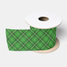 Ljusgrön Tartanrutig Band