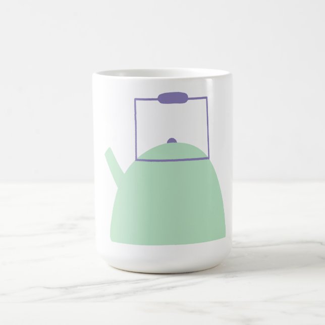 Ljusgrön tekittel kaffemugg (Center)