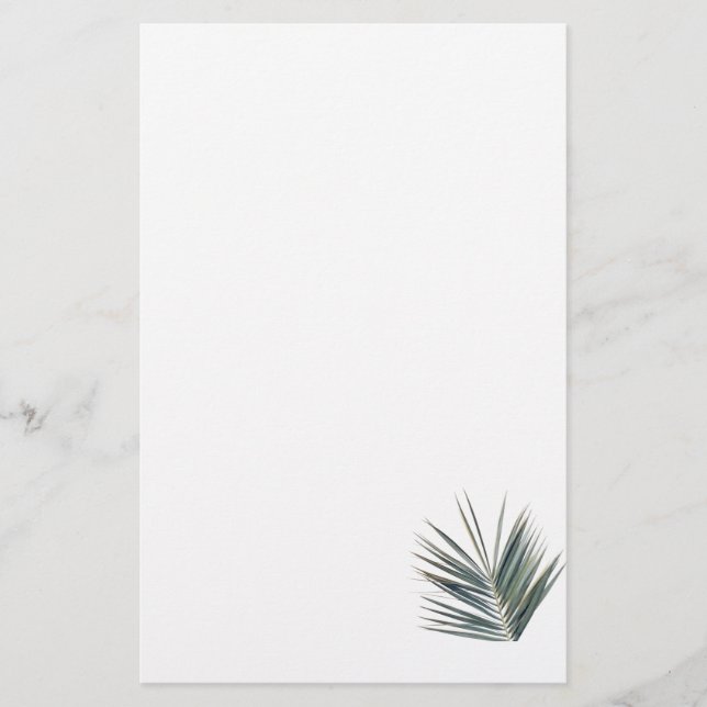 Ljusgrönt blad brevpapper (Framsida)
