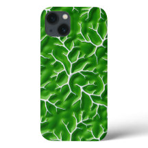 Ljusgrönt iPhone-fodral med ådringsmönster