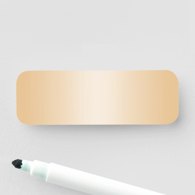 Ljusgul gradient namnbricka (På plats)