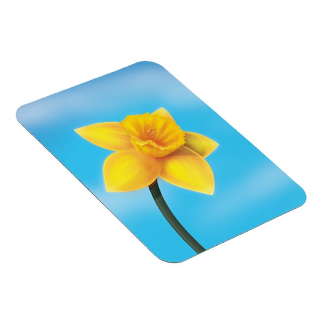 Ljusgul narciss magnet (Högersidan)