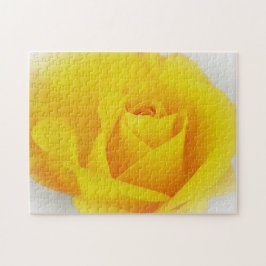 Ljusgul Ros Blomma Blommig Konstpussel Pussel