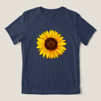 Ljusgul solblomma blomning t shirt