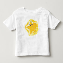 Ljusgul stjärna t shirt