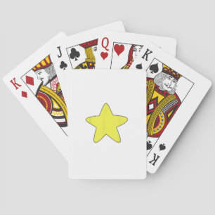 Ljusgul stjärnmage skjorta, slitna guld St Casinokort