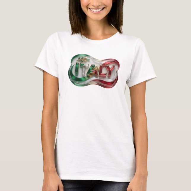 Ljusgult ITALY T-shirt (Framsida)