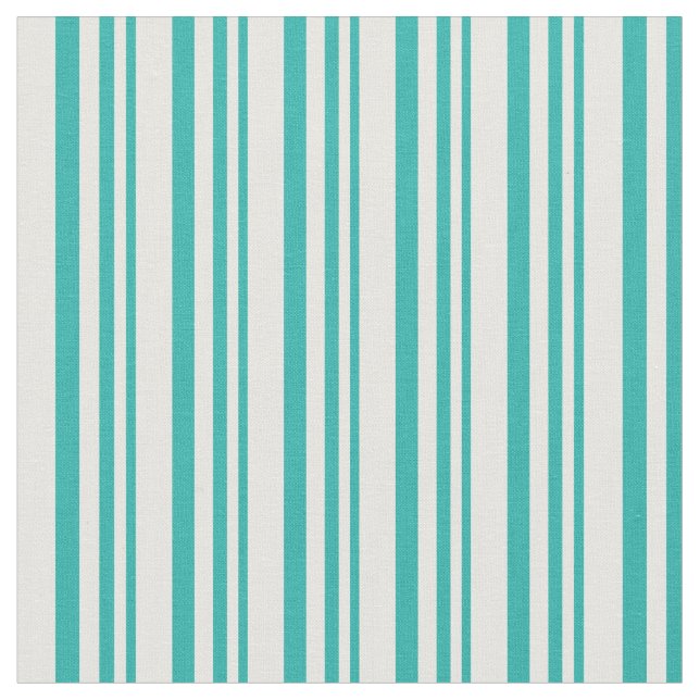 Ljushavets Grönt och vit stripe/uttorkad Mönster Tyg (Närbild)