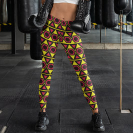 Ljushawaiiska trianglar leggings