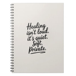 Ljushet är inte högt - minimalistisk, känslomässig anteckningsbok