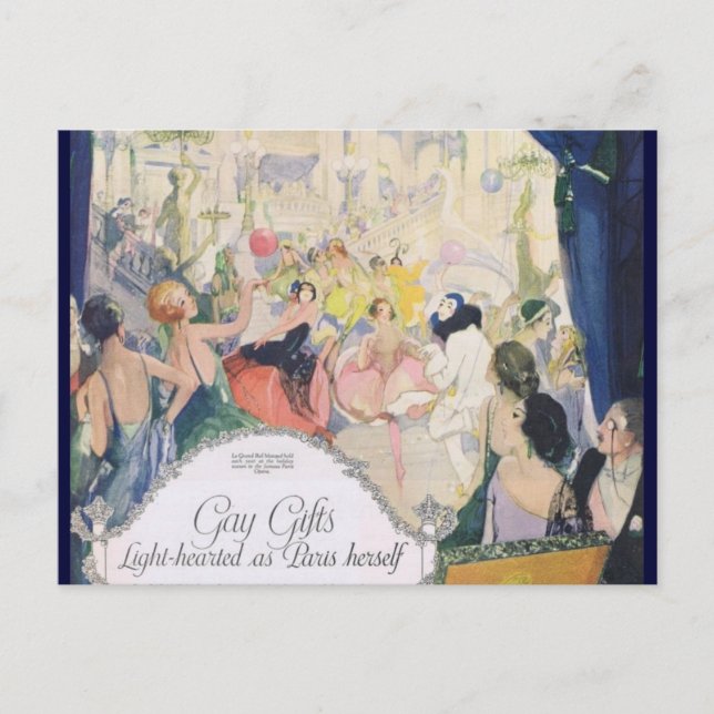 Ljushjärtad som Paris Herself Vykort (Framsida)