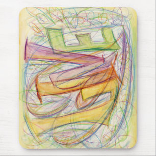 Ljushörningar Art Anpassad design Mousepad Musmatta