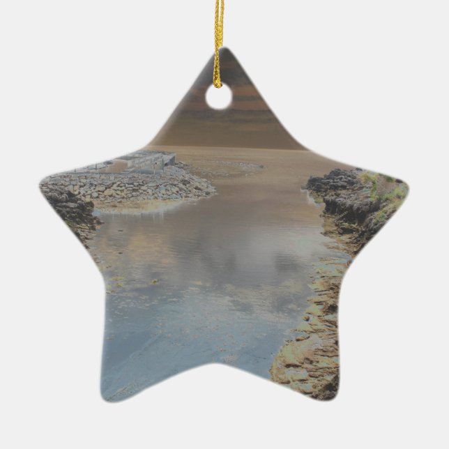 Ljushus i Cascais Portugal Julgransprydnad Keramik (Framsidan)