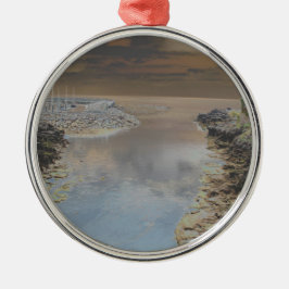 Ljushus i Cascais Portugal Julgransprydnad Metall