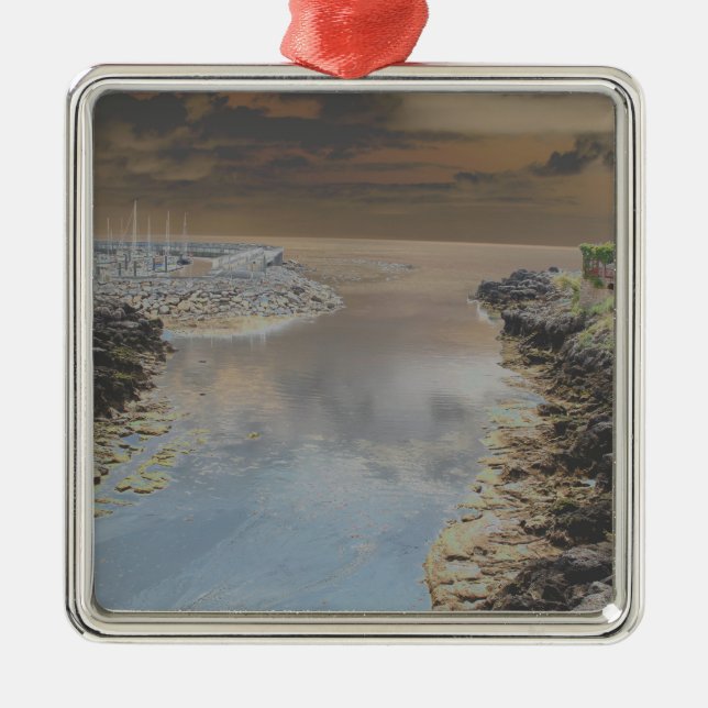 Ljushus i Cascais Portugal Julgransprydnad Metall (Framsidan)