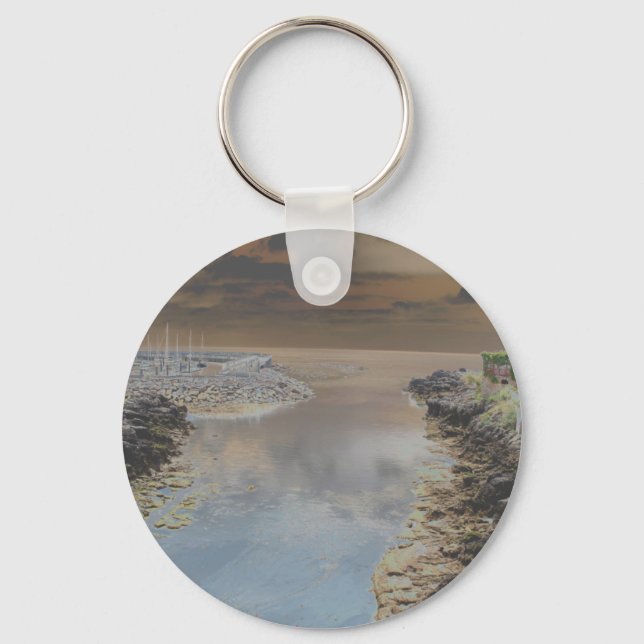 Ljushus i Cascais Portugal Nyckelring (Framsida)