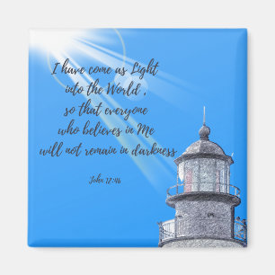 Ljushus med John 12:46 Magnet