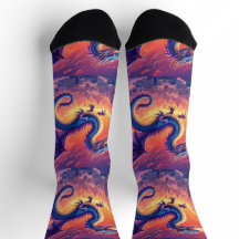 Ljusiga strumpor UNISEX Dragon Fire 0040759