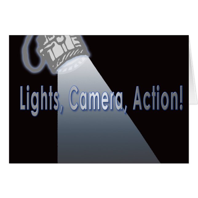 Ljuskamerahandling! Hälsningskort (Framsidan Horizontal)