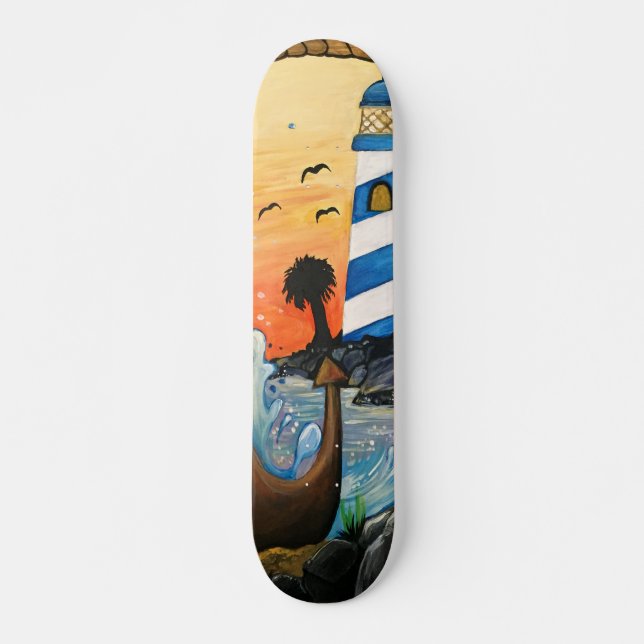 Ljuskammarvy Mini Skateboard Bräda 18,5 Cm (Framsida)