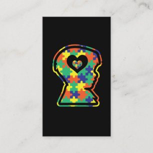 Ljuskänslig färgad pendelsymbol Silhouette Visitkort