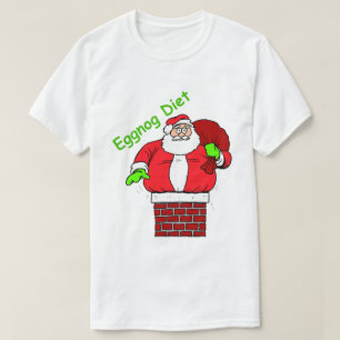 Ljuskårshert Jultomten Eggnog Diet T Shirt