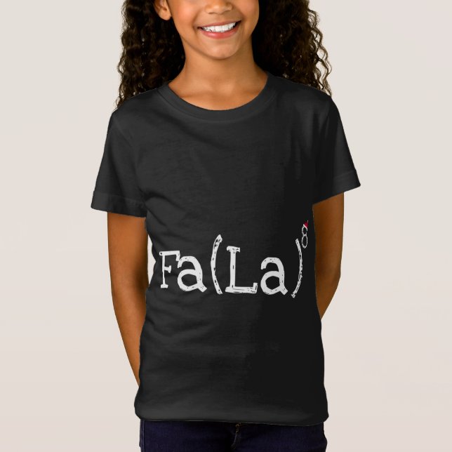 Ljuskårsnerd - Cute Math Fa La La La La T Shirt (Framsida)