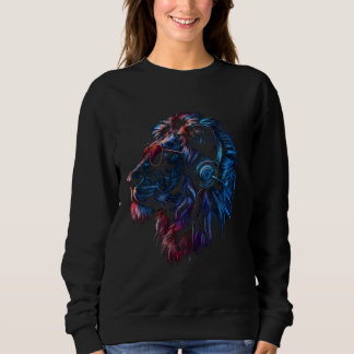 Ljuskartad Lejon Coola (Lover Graphic Art Cat Kung T Shirt