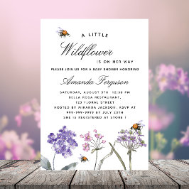 Ljuskblommor, vilda blommor, lila rosa bin lyx inbjudningar