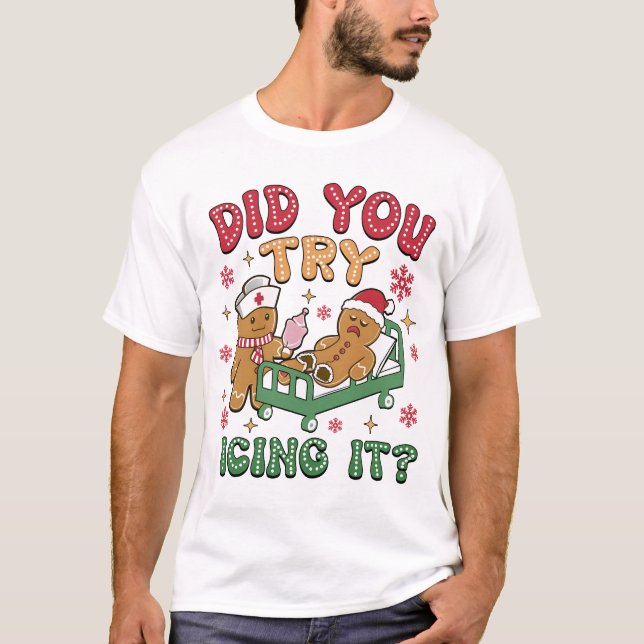 Ljuskgåva till Nurse - Gingerbröd Humor T Shirt (Framsida)