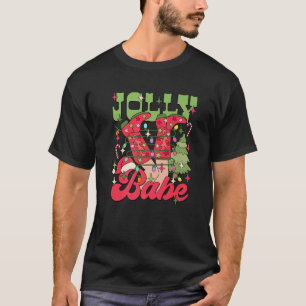 Ljuskhet för Western jul Jolly Babe Cowboy Bo T Shirt