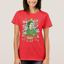 Ljuskhet i julklapp Humor Kwannlys upp Tee Shirt