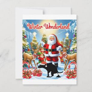 Ljuskhet Jul Pooping Dog Humor Julkort