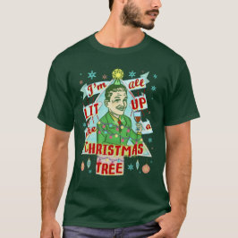 Ljuskhet vid jul Retro Drinking Humor Man Tee Shirt
