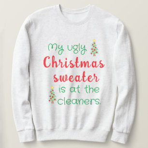 Ljuskigt julsötare Träd Sweatshirt