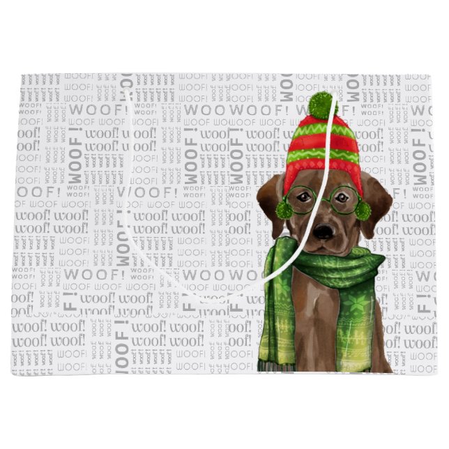 Ljuskjul Chocolate Labrador Hund (Framsidan)