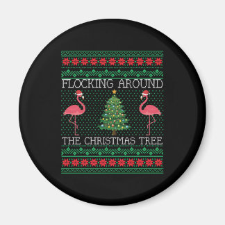 Ljuskjul Flamingo Ugly jul Magnet