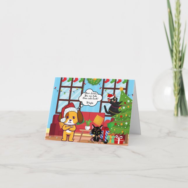 Ljuskjul Humor Bah Hum Hund Helgkort (Framsida)