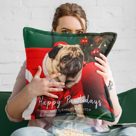 Ljuskjul, Hund Puppy Photo Lycklig Pawlidays Kudde