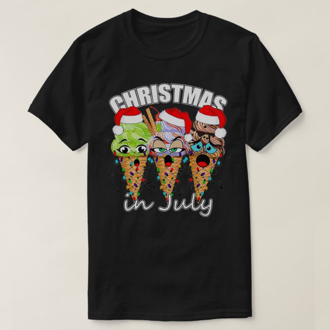 Ljuskjul i juli Sommaren Glass T Shirt (Design framsida)