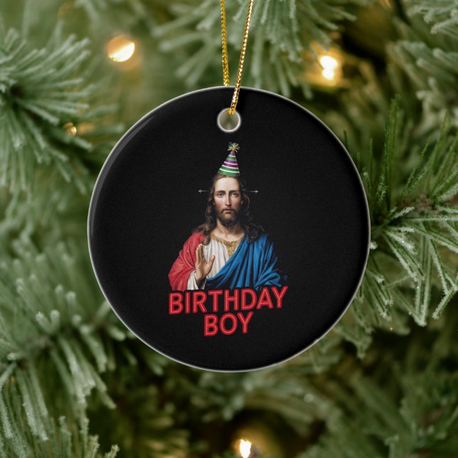 Ljuskjul Jesus Birthday Boy Julgransprydnad Keramik (Träd)