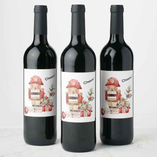 Ljuskjul Nutcracker Vin-etikett Vinflaska Etikett (Flaskor)