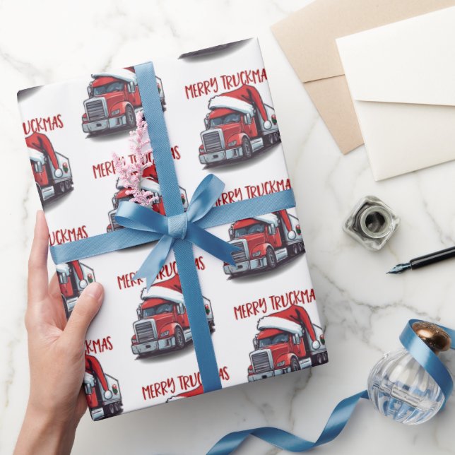 Ljuskjul Semi Transport Lastbil Truckmas Presentpapper (Gifting)