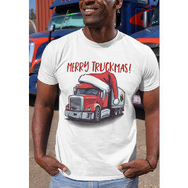Ljuskjul Semi Transport Lastbil Truckmas T Shirt