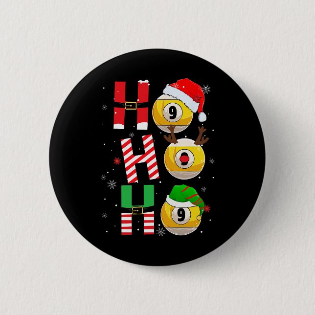 Ljuskjuljsedlarna Ho Ho Ho Julafton Matching P Knapp (Framsida)