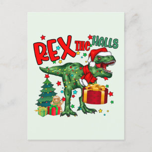 Ljuskjulrex dinosaur helg vykort