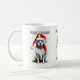 Ljuskjulsofferten Cute Whimsical Santa Hund Kaffemugg