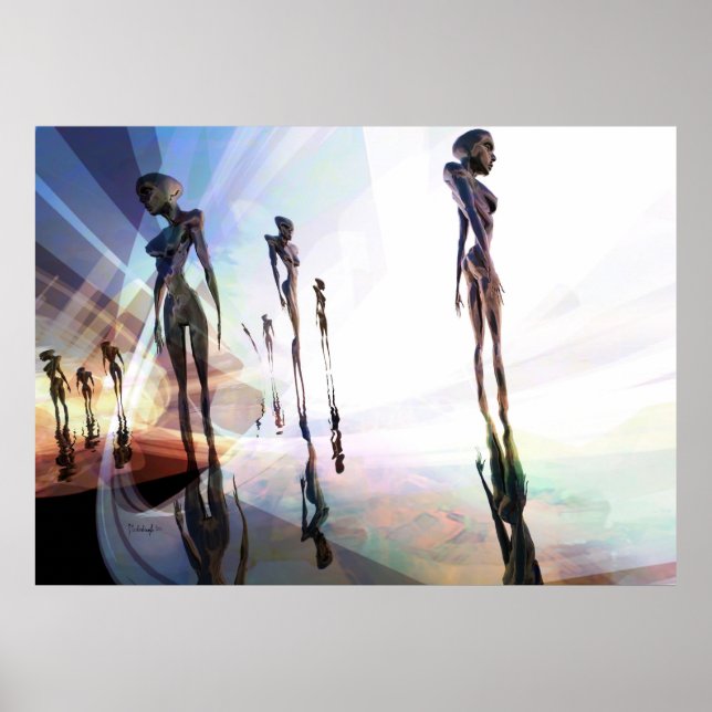 Ljusklyvningar - poster konst (Framsidan)