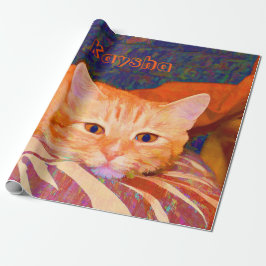Ljusknabba ljus Orange Tabby katt Presentpapper